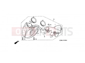 HONDA SZX50X1 X8R-X 2001 F-1 HEADLIGHT