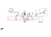 HONDA SZX50X1 X8R-X 2001 F-24 PEDAL / SUPPORT