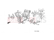 HONDA SZX50X1 X8R-X 2001 F-33 ​​FRAME HOUSING