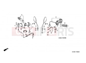 HONDA SZX50XW X8R-X 1998 F-3 CABLE / HANDLE LEVER / SWITCH
