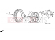HONDA SZX50XW X8R-X 1998 F-16 FRONT WHEEL (2)