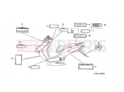 HONDA SZX50XW X8R-X 1998 F-35 WARNING LABEL