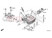 HONDA CBF1507 CBF150 2007 E-2-1 HENGERFEJ (CBF1507/M7/M9/MA/MB/MC)