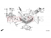 HONDA CBF150M6 CBF150M 2006 E-2 HENGERFEJ (CBF1505/M5/6/M6)