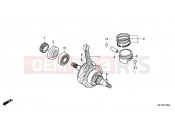 HONDA CBF150M6 CBF150M 2006 E-12 CRANKSHAFT / PISTON