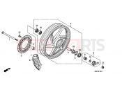 HONDA CBF150M9 CBF150M 2009 F-10-1 FRONT WHEEL (MOLDED) (1)