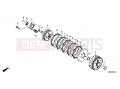 HONDA CBF150MB CBF150M 2011 E-7 CLUTCH
