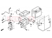 HONDA CBF150MB CBF150M 2011 F-27-3 BATTERY (4)