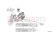 HONDA CBF150MB CBF150M 2011 F-32-1 WARNING LABEL (CBF150MB / MC)