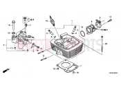 HONDA CBF150MC CBF150M 2012 E-2 CYLINDER HEAD