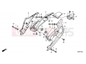 HONDA CBF150MC CBF150M 2012 F-16 REAR ENGINE COVER