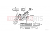 HONDA CBF150MC CBF150M 2012 F-33 ​​WARNING LABEL