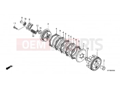 HONDA CBF150SHA CBF150SH 2010 E-7 TENGELYKAPCSOLÓ