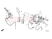 HONDA CBF150SHA CBF150SH 2010 F-3 HANDLE LEVER / SWITCH / CABLE