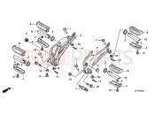 HONDA CBF150SHA CBF150SH 2010 F-20 LÁBTARTÓ