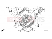 HONDA CBF2504 CBF250 2004 E-2 CYLINDER HEAD