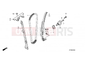 HONDA CBF2504 CBF250 2004 E-4 TIMING CHAIN ​​/ TENSIONER