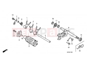 HONDA CBF2504 CBF250 2004 E-17 TRANSMISSION DRUM