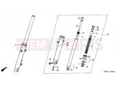 HONDA CBF2504 CBF250 2004 F-8 FRONT FORK