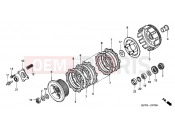 HONDA CBF2506 CBF250 2006 E-7 CLUTCH