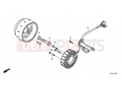 HONDA CBR250RD CBR250R 2013 E-11 GENERATOR
