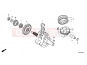 HONDA CBR250RD CBR250R 2013 E-16 CRANKSHAFT / PISTON