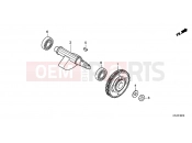 HONDA CBR250RD CBR250R 2013 E-16-10 BALANCING AXLE
