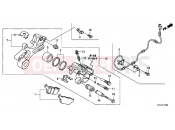 HONDA CBR250RD CBR250R 2013 F-17 REAR BRAKE CALIPER