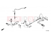 HONDA CBR250RD CBR250R 2013 F-29 PEDAL