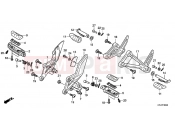 HONDA CBR250RD CBR250R 2013 F-30 FOOTREST