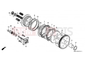 HONDA CB250M NIGHTHAWK 1991 E-7 CLUTCH