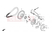 HONDA CB250M NIGHTHAWK 1991 E-8 CLUTCH COUPLING START