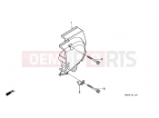 HONDA CB250M NIGHTHAWK 1991 E-11 LEFT REAR COVER