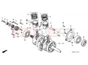 HONDA CB250M NIGHTHAWK 1991 E-15 CRANKSHAFT / PISTON