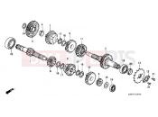 HONDA CB250M NIGHTHAWK 1991 E-16 TRANSMISSION
