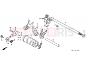 HONDA CB250M NIGHTHAWK 1991 E-17 TRANSMISSION DRUM
