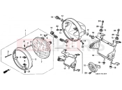 HONDA CB250M NIGHTHAWK 1991 F-1 HEADLIGHT (1)