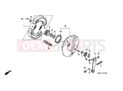 HONDA CB250M NIGHTHAWK 1991 F-9 FRONT BRAKE PANEL