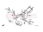 HONDA CB250M NIGHTHAWK 1991 F-28 FRAME HOUSING