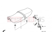 HONDA CB250P NIGHTHAWK 1993 F-14 SEAT