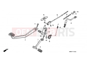 HONDA CB250P NIGHTHAWK 1993 F-18 PEDAL
