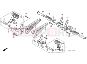 HONDA CB250P NIGHTHAWK 1993 F-19 FOOTREST