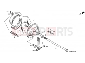 HONDA CB250Y NIGHTHAWK 2000 F-11 REAR BRAKE PANEL