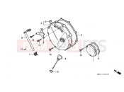 HONDA CB750M NIGHTHAWK 1991 E-6 CLUTCH COVER