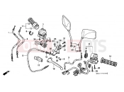 HONDA CB750M NIGHTHAWK 1991 F-3 SWITCH / CABLE (CB750)
