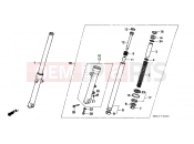 HONDA CB750M NIGHTHAWK 1991 F-8 FRONT FORK (CB750)
