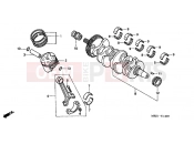 HONDA CB600F5 CB600F Hornet 2005 E-14 CRANKSHAFT / PISTON