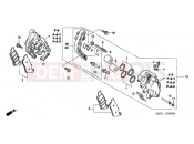 HONDA CB600F5 CB600F Hornet 2005 F-9 FRONT BRAKE CALIPER