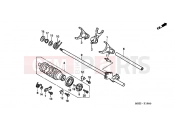 HONDA CB600F6 CB600F Hornet 2006 E-16 TRANSMISSION DRUM