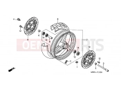 HONDA CB600F6 CB600F Hornet 2006 F-10 FRONT WHEEL
